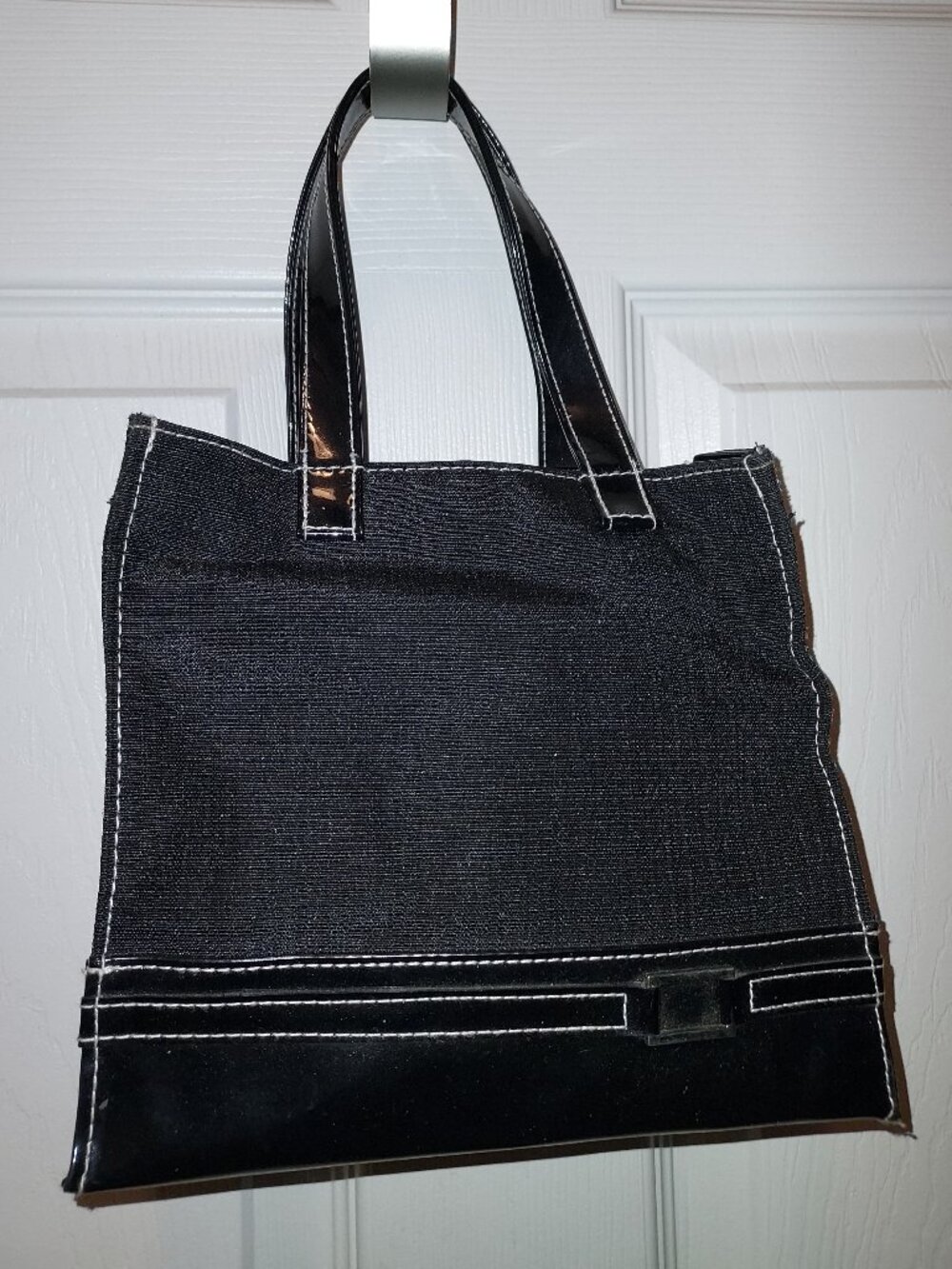Y2K Vintage ESTEE LAUDER Mini Cosmetic Tote Bag Canvas & Vinyl weekend vacation